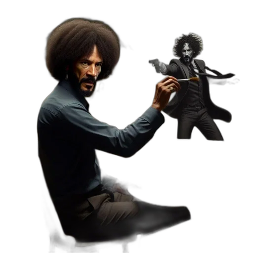 hair, staff, concept art, comic book art transparent PNG cut-out