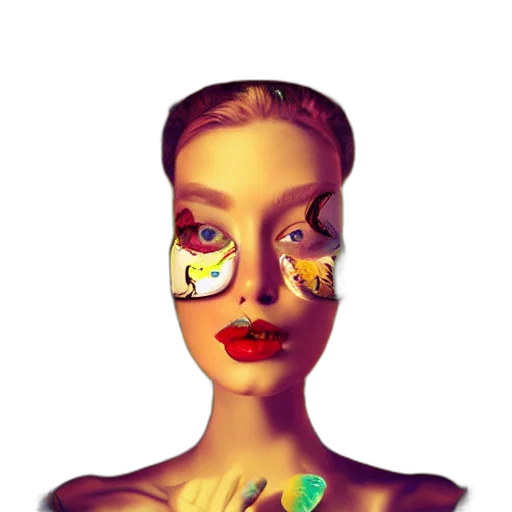 face, mask, jewelry, robot transparent PNG cut-out