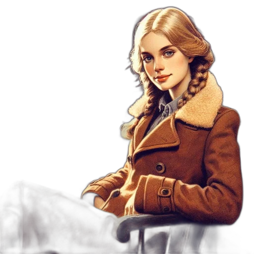 jacket, face, dress, staff transparent PNG cut-out