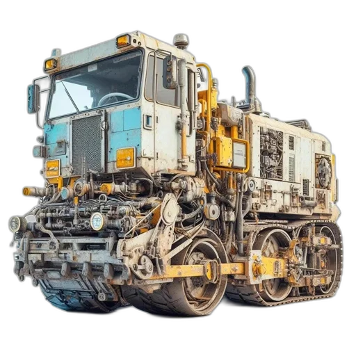 robot, weapon, car, photorealistic transparent PNG cut-out