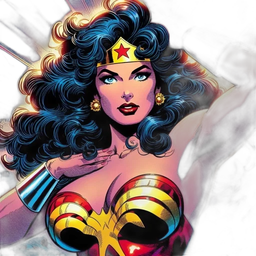 comic book art, concept art, illustration, portrays transparent PNG cut-out