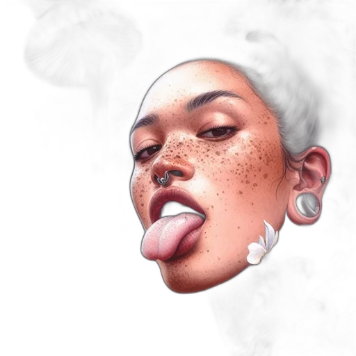 face, photorealistic, watercolor, concept art transparent PNG cut-out