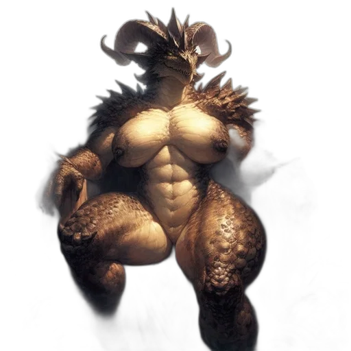 creature, animal, dragon, hair transparent PNG cut-out