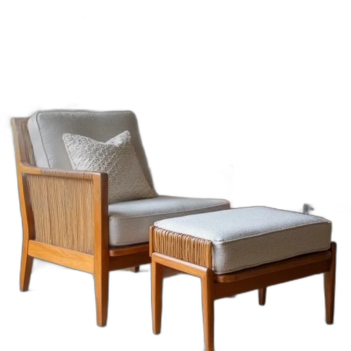 furniture, 3d render, coaster, armchair transparent PNG cut-out