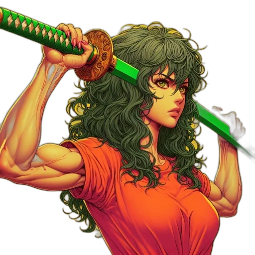 staff, weapon, sword, comic book art transparent PNG cut-out