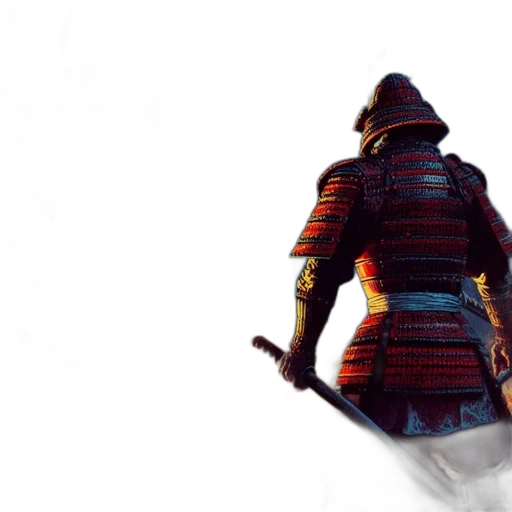 sword, weapon, jacket, hat transparent PNG cut-out