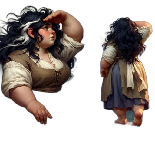 dress, concept art, fantasy art, 3d render transparent PNG cut-out