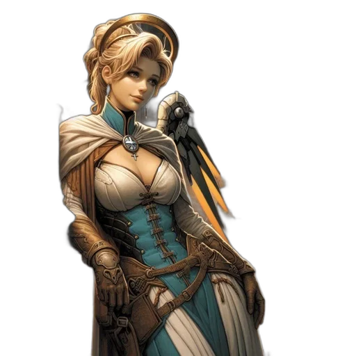 staff, dress, concept art, fantasy art transparent PNG cut-out