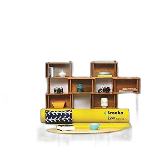 furniture, 3d render, book, cover transparent PNG cut-out