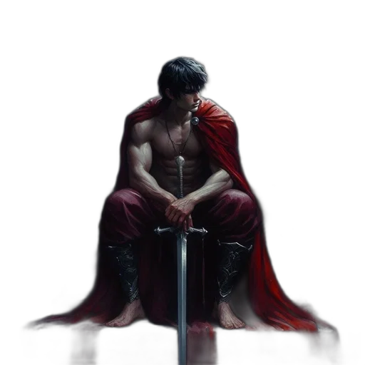 sword, concept art, fantasy art, comic book art transparent PNG cut-out
