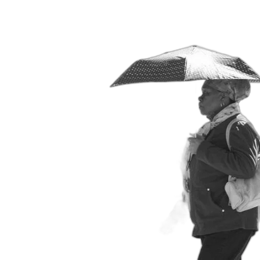 umbrella, hat, staff, jacket transparent PNG cut-out