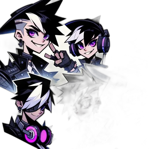 concept art, cartoon, anime, pixel art transparent PNG cut-out