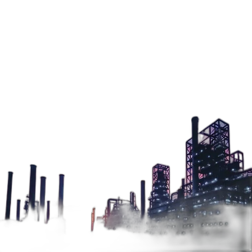 robot, building, concept art, cyberpunk transparent PNG cut-out