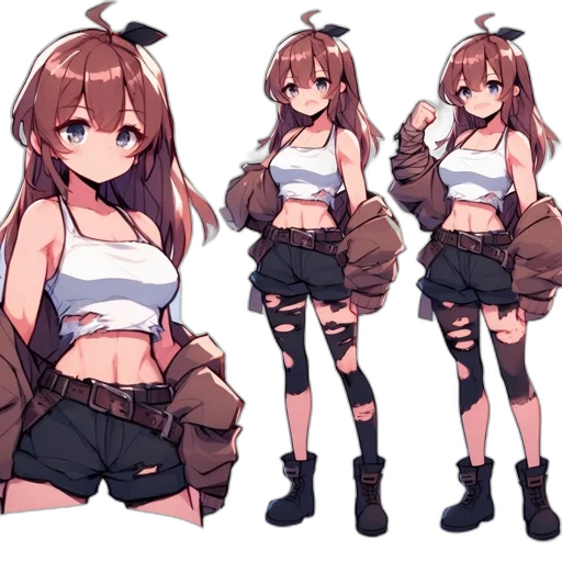 weapon, jacket, anime, concept art transparent PNG cut-out
