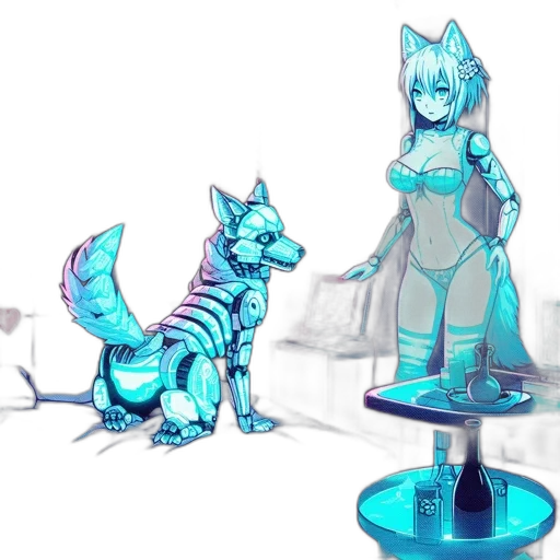 staff, robot, concept art, fantasy art transparent PNG cut-out