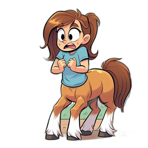 creature, animal, staff, hair transparent PNG cut-out