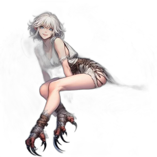 creature, dragon, weapon, hair transparent PNG cut-out