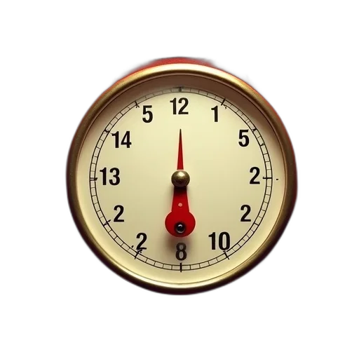 3d render, vintage-style, thermometer, red transparent PNG cut-out
