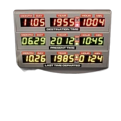 digital, clock, display, showing transparent PNG cut-out