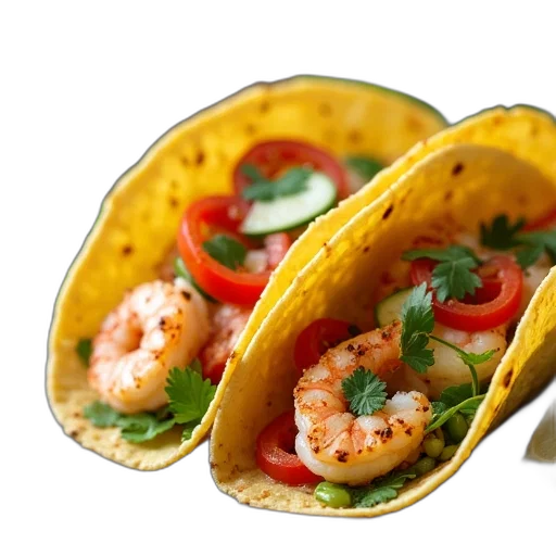 food, photorealistic, 3d render, shrimp transparent PNG cut-out