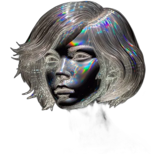 hair, face, mask, robot transparent PNG cut-out