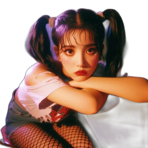 photorealistic, oil painting, anime, vaporwave transparent PNG cut-out