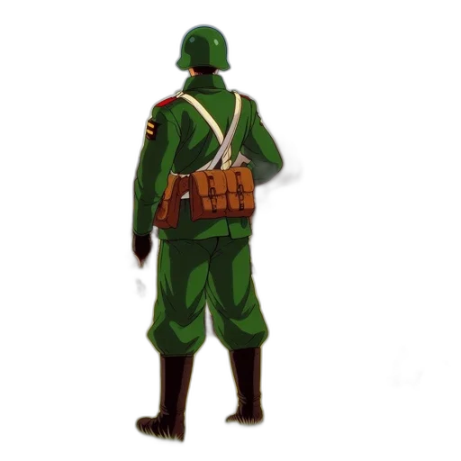 jacket, weapon, staff, robot transparent PNG cut-out
