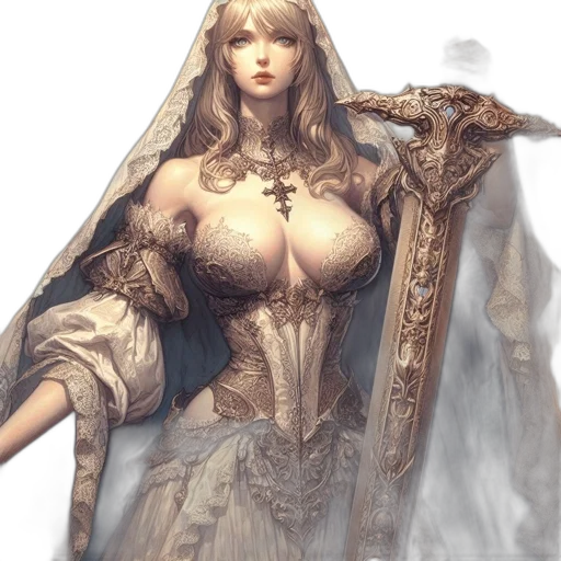 dress, crown, jewelry, face transparent PNG cut-out