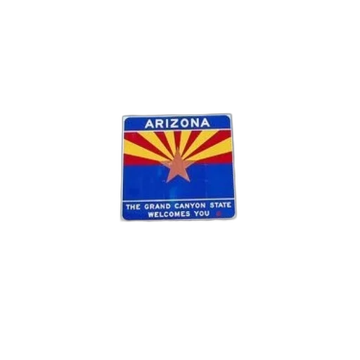 sign, welcomes, visitors, arizona transparent PNG cut-out
