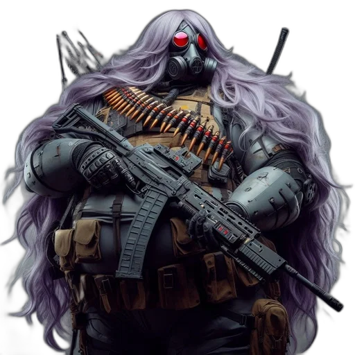 weapon, robot, concept art, comic book art transparent PNG cut-out