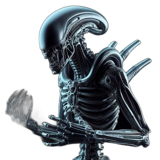 robot, staff, creature, weapon transparent PNG cut-out