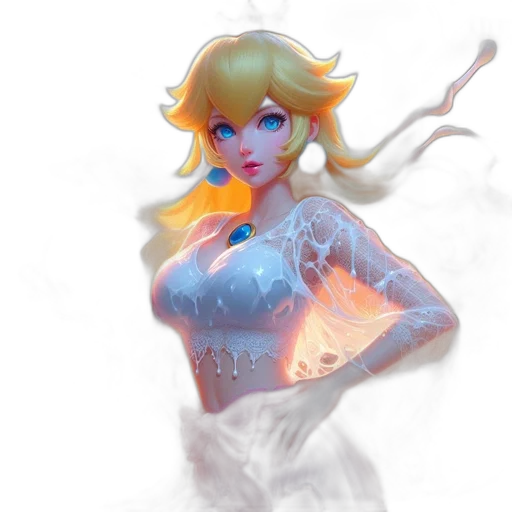 dress, staff, crown, concept art transparent PNG cut-out