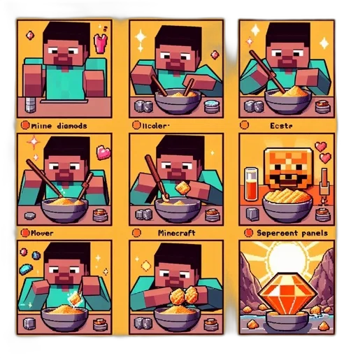 food, robot, pixel art, concept art transparent PNG cut-out