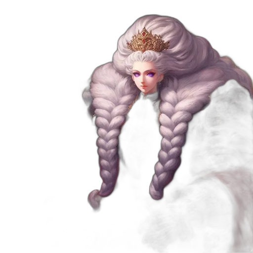 creature, hair, dragon, crown transparent PNG cut-out