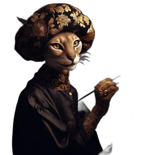 staff, hat, mask, animal transparent PNG cut-out