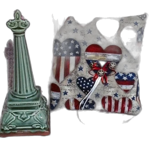 patriotic-themed, pillow, stars, stripes transparent PNG cut-out