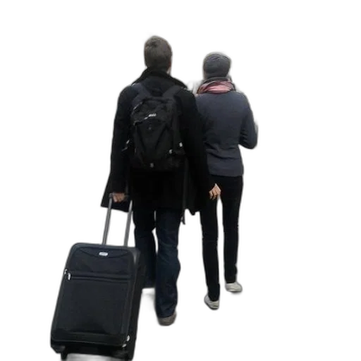 jacket, staff, umbrella, 3d render transparent PNG cut-out