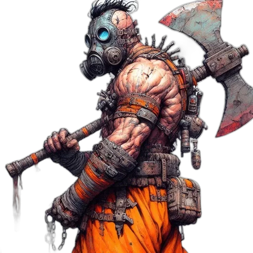 weapon, concept art, fantasy art, comic book art transparent PNG cut-out
