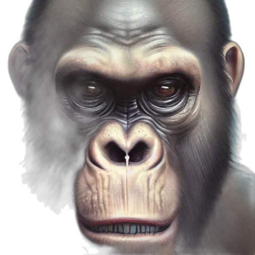 animal, face, creature, photorealistic transparent PNG cut-out