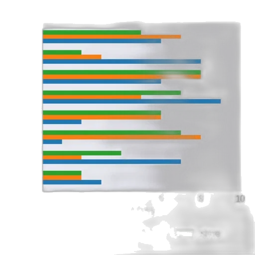 blue, bar, chart, three transparent PNG cut-out