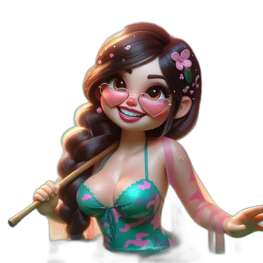 3d render, concept art, fantasy art, cartoon transparent PNG cut-out
