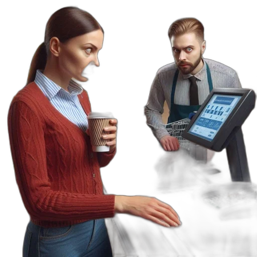 staff, concept art, fog, woman transparent PNG cut-out