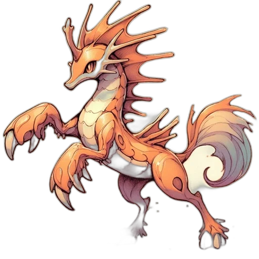 dragon, creature, staff, concept art transparent PNG cut-out