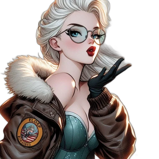 jacket, comic book art, concept art, fantasy art transparent PNG cut-out