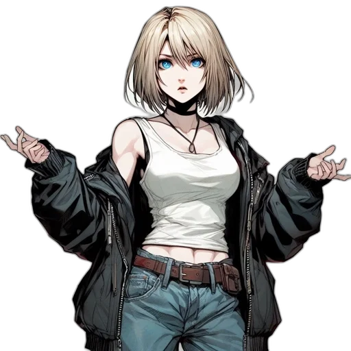 jacket, staff, weapon, animal transparent PNG cut-out