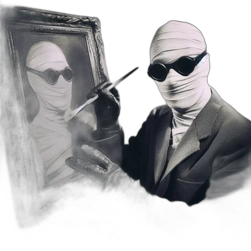 mask, face, jacket, staff transparent PNG cut-out