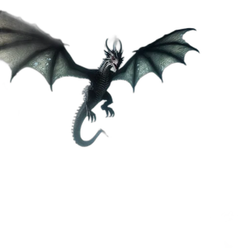 dragon, creature, animal, staff transparent PNG cut-out