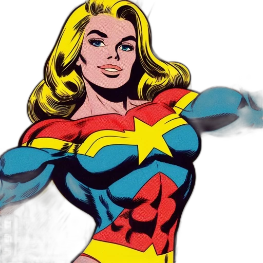 comic book art, concept art, cartoon, female transparent PNG cut-out