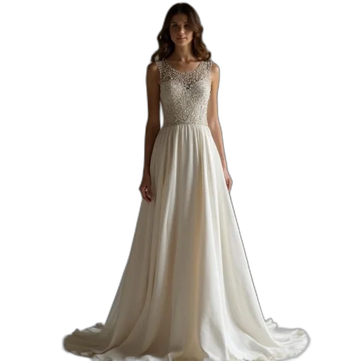 dress, simple, elegant, halted transparent PNG cut-out