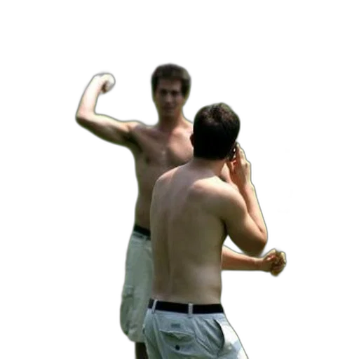 staff, weapon, shirtless, man transparent PNG cut-out